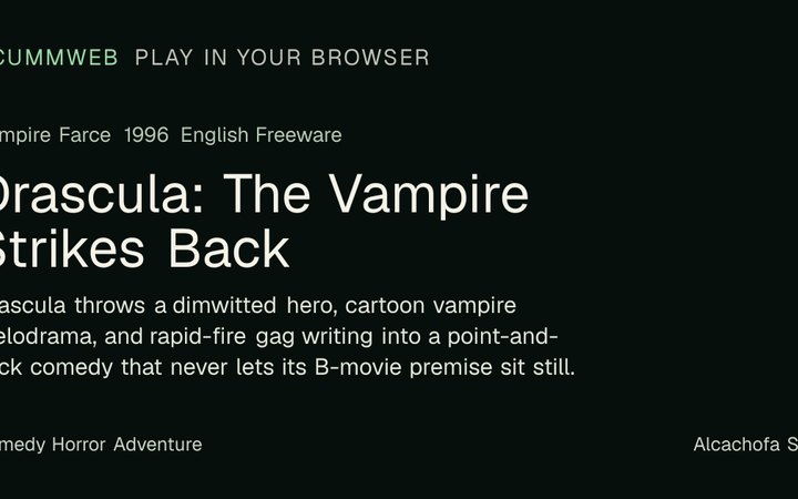 Drascula: The Vampire Strikes Back (ScummWeb)