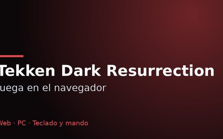 Tekken Dark Resurrection Web Online